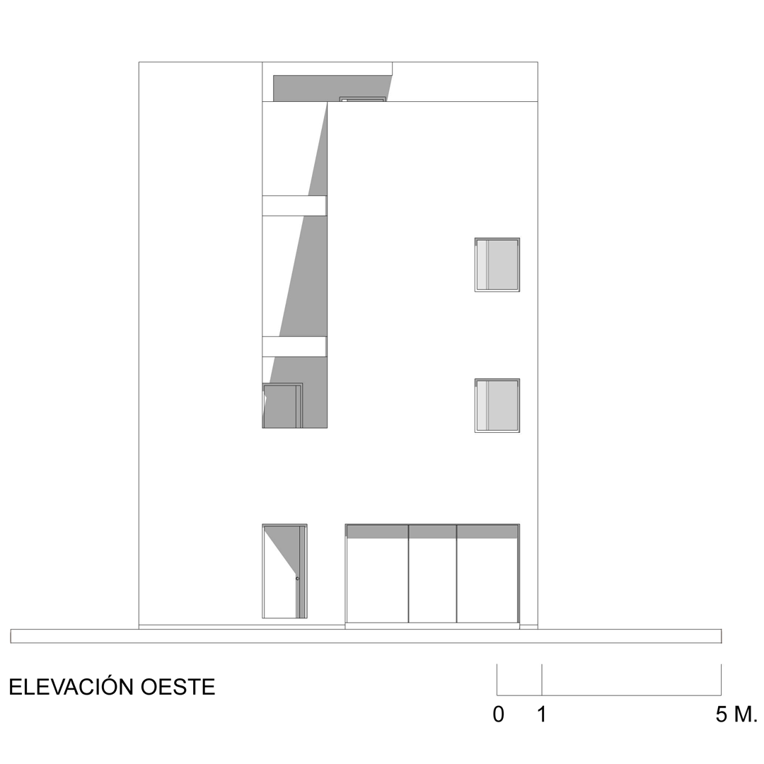 Apartamentos Chiantla — Elevación oeste