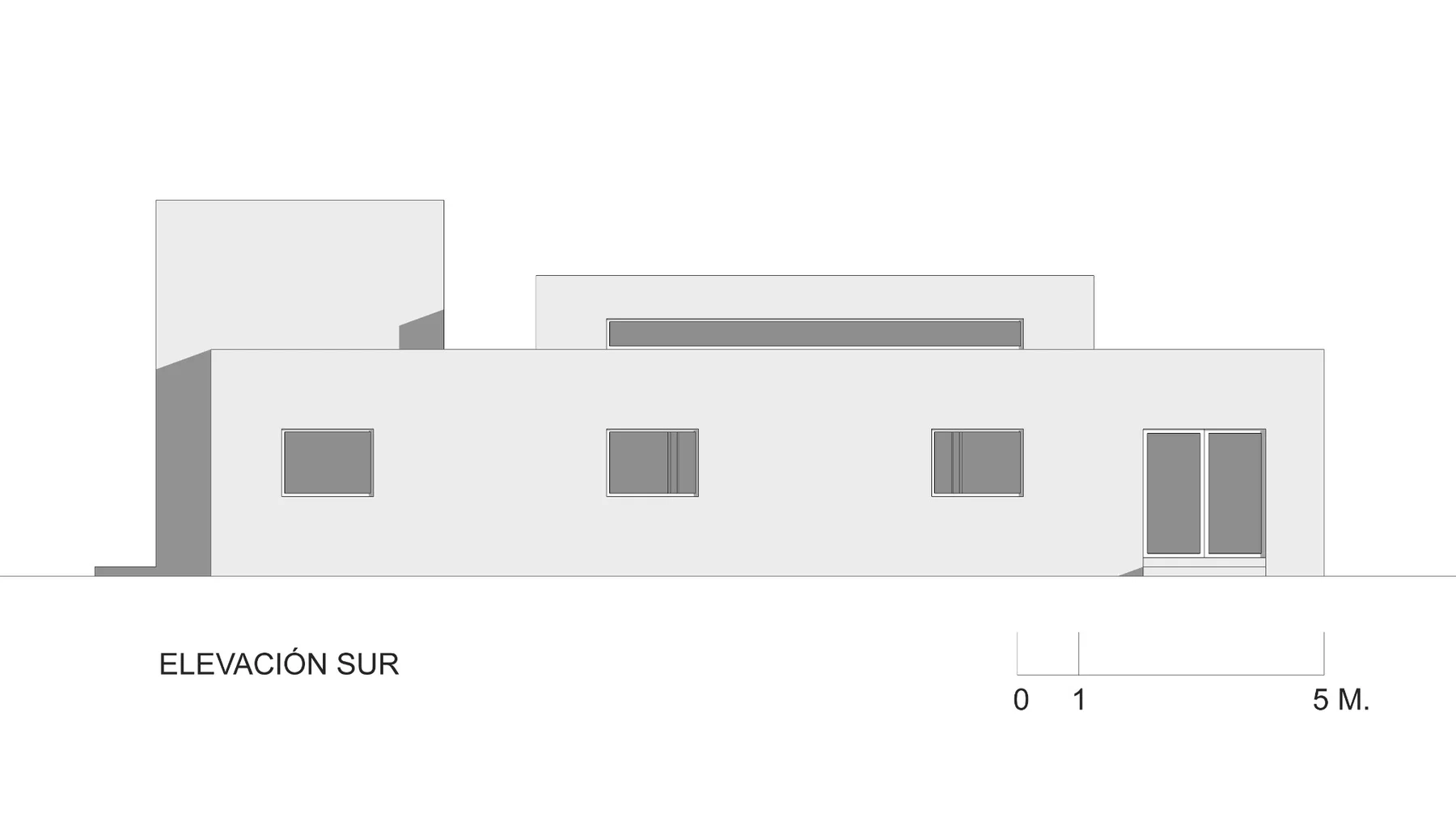 Casa Bulej — Elevación sur