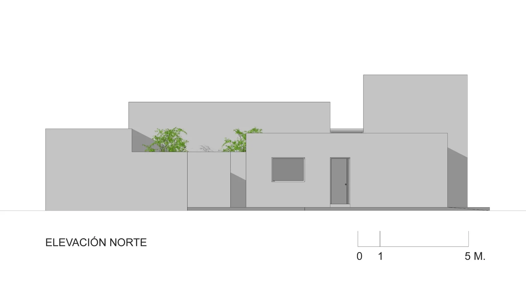 Casa Bulej — Elevación norte