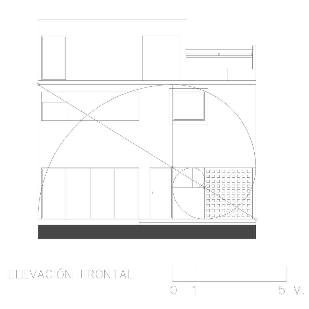 Casa Canxac — Elevación frontal 02