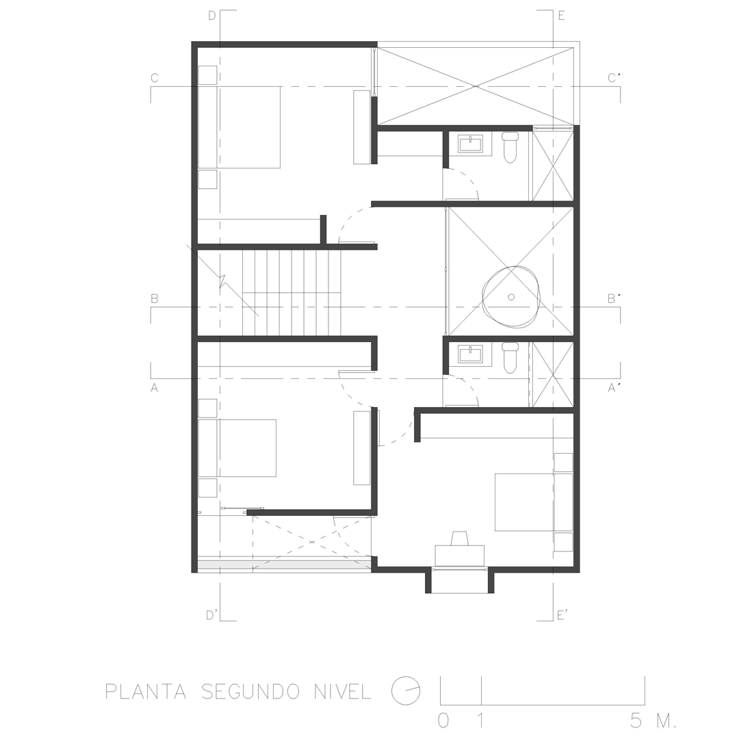 Casa Canxac — Planta segundo nivel