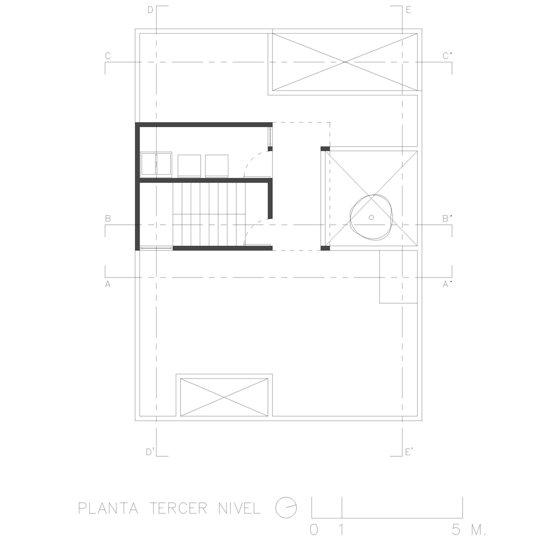 Casa Canxac — Planta tercer nivel