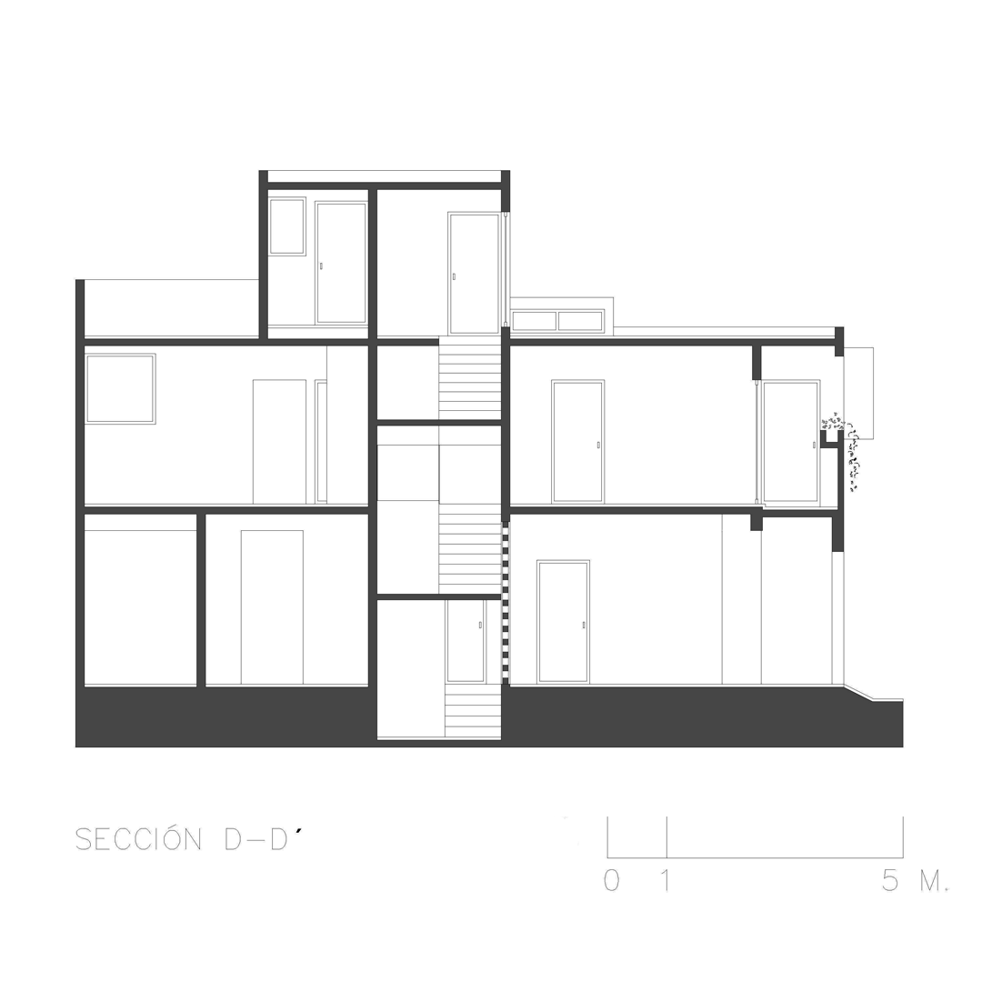 Casa Canxac — Sección D–D’