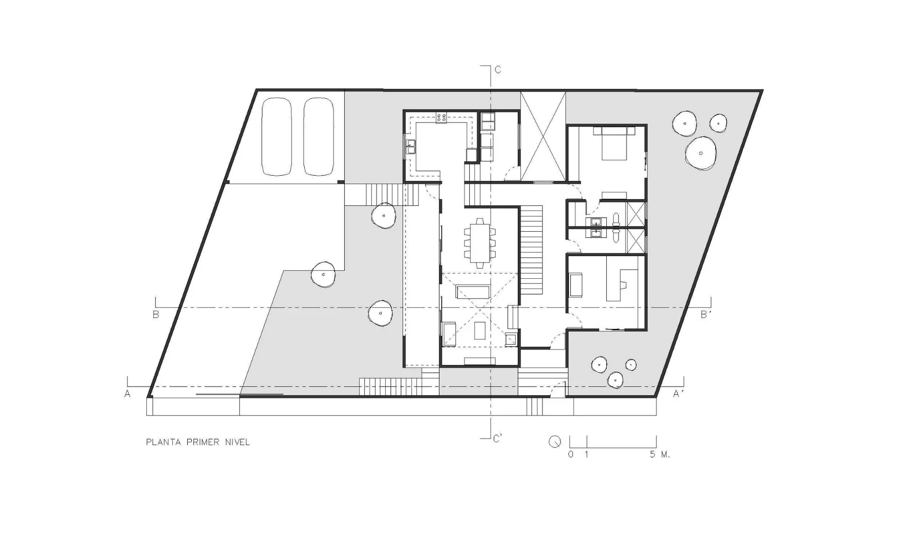 Casa de la Colina — Planta primer nivel