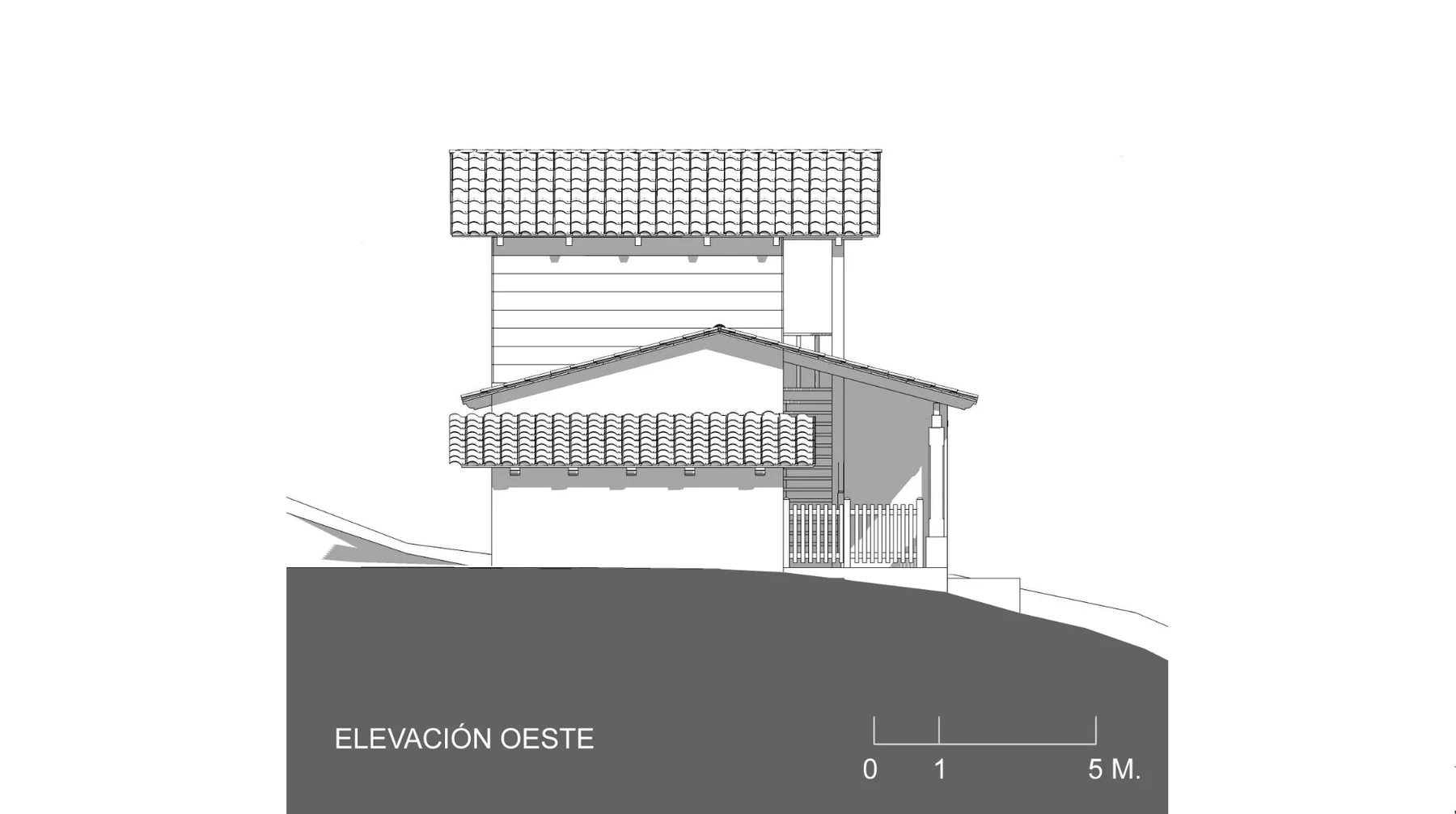 Casa en el Cerro — Elevación oeste