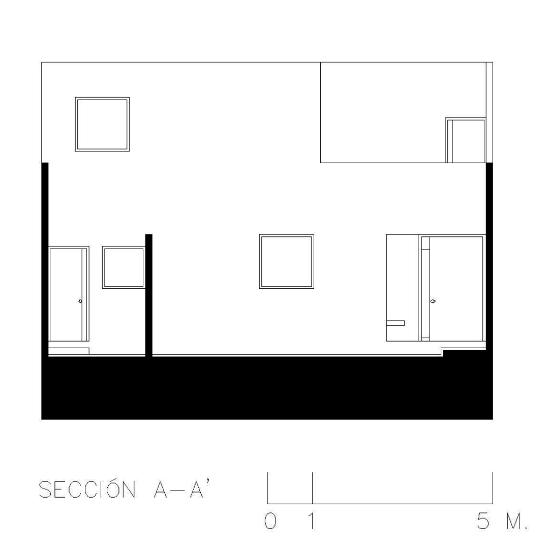 Casa en Los Regadíos — Sección A–A’