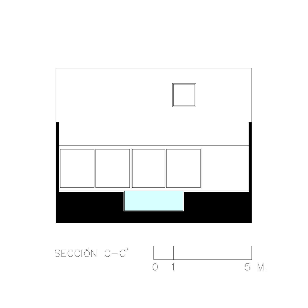 Casa en Los Regadíos — Sección C–C’