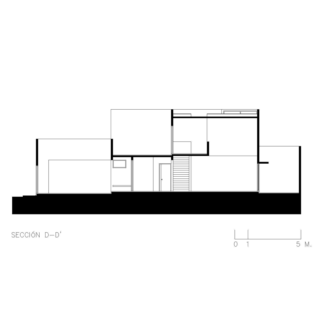 Casa en Los Regadíos — Sección D–D’